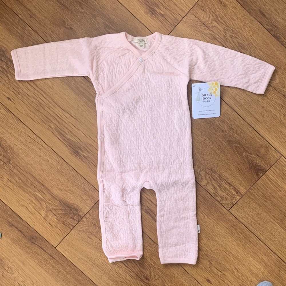 NWT Burt's Bees Blossom Quilted Romper